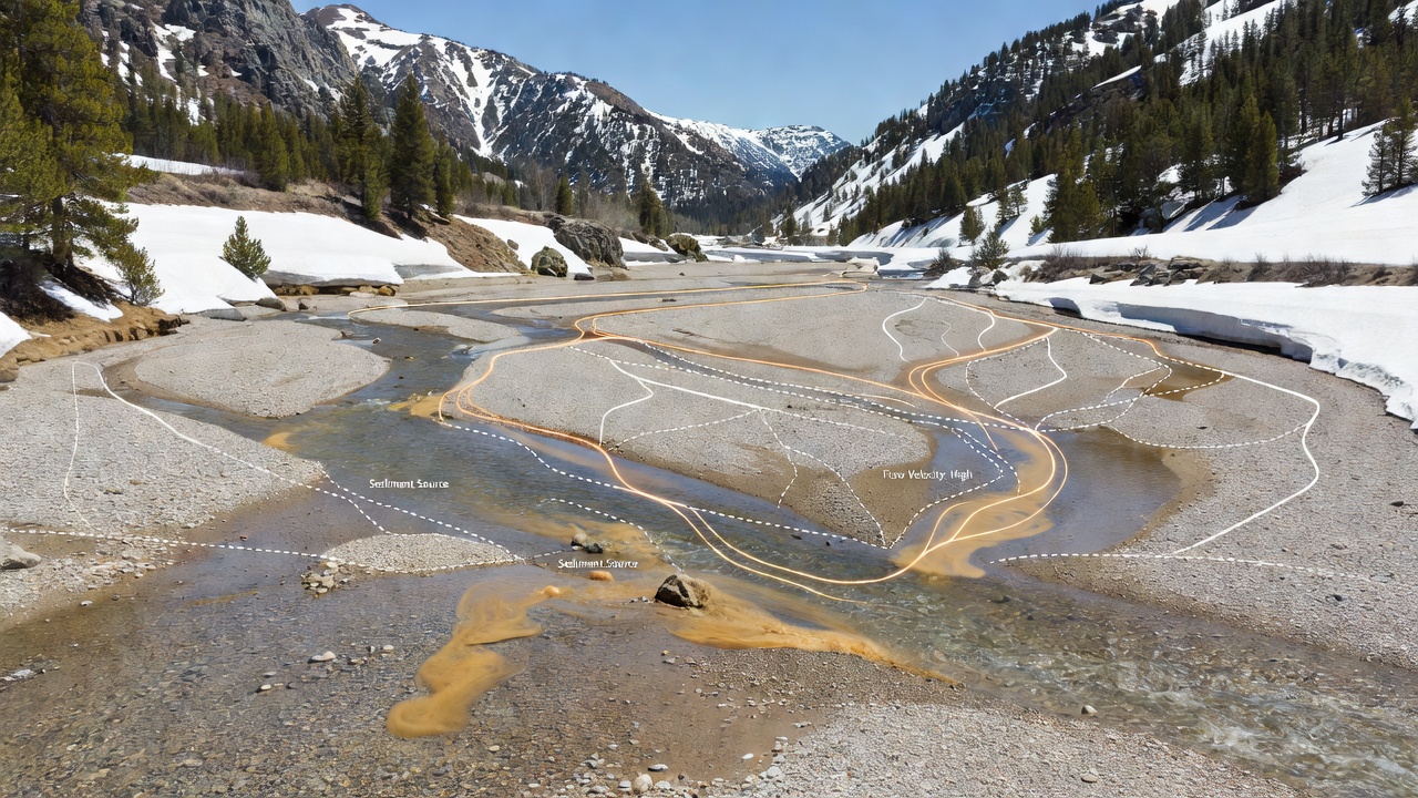 Tracing Sediment Pathways Through Seasonal Creek Networks in Mountain Valleys
